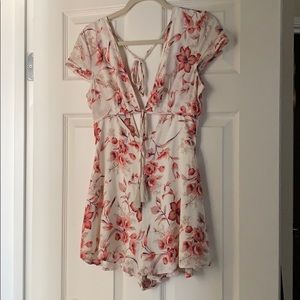 Cotton Candy LA Floral Print Romper